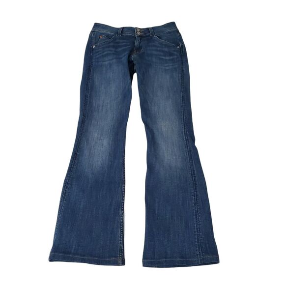 Hudson Jeans Womens 26 Blue Medium Wash Bootcut Signature Mid Rise Denim - Picture 1 of 10